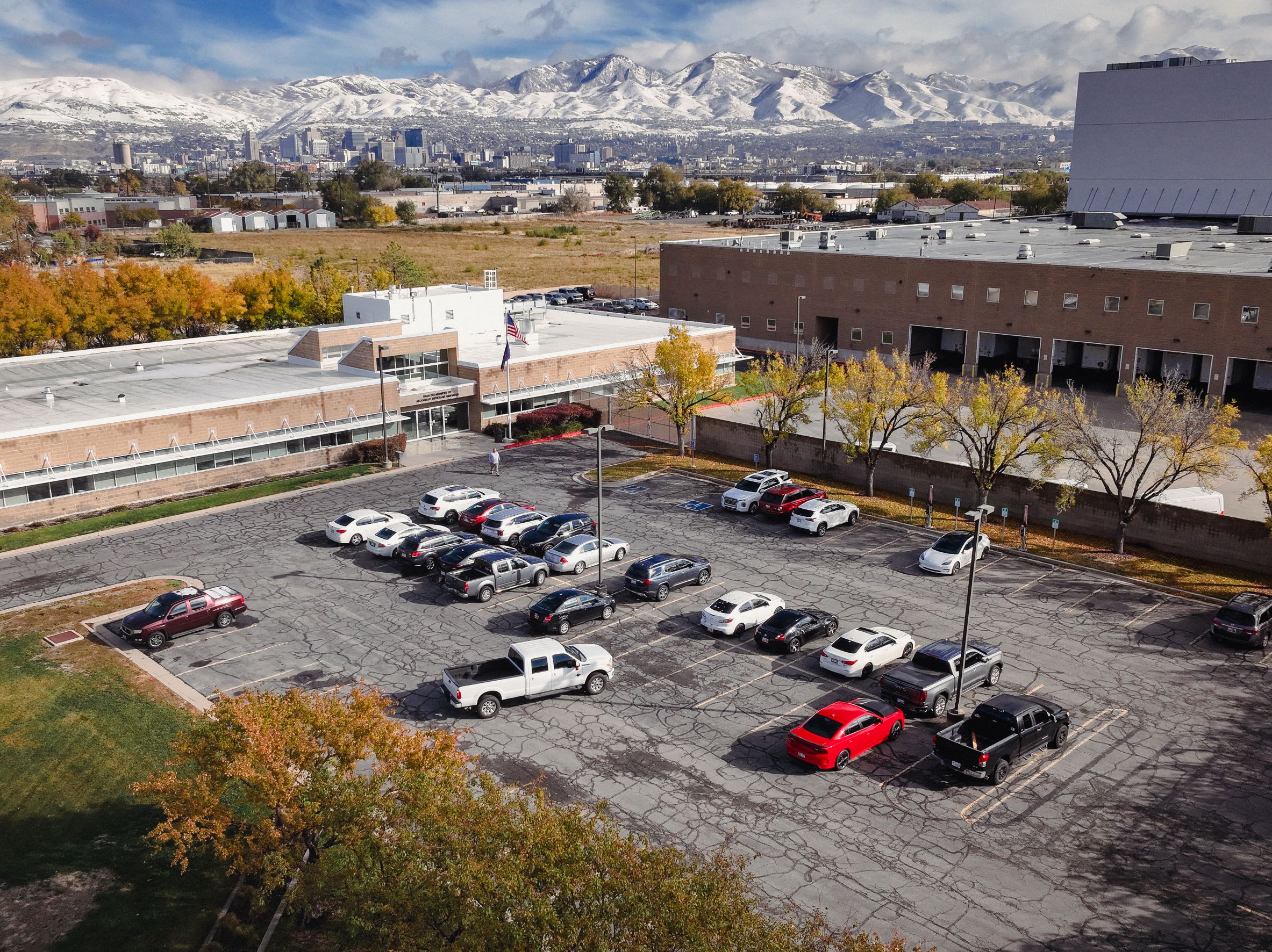 DABS admin parking lot