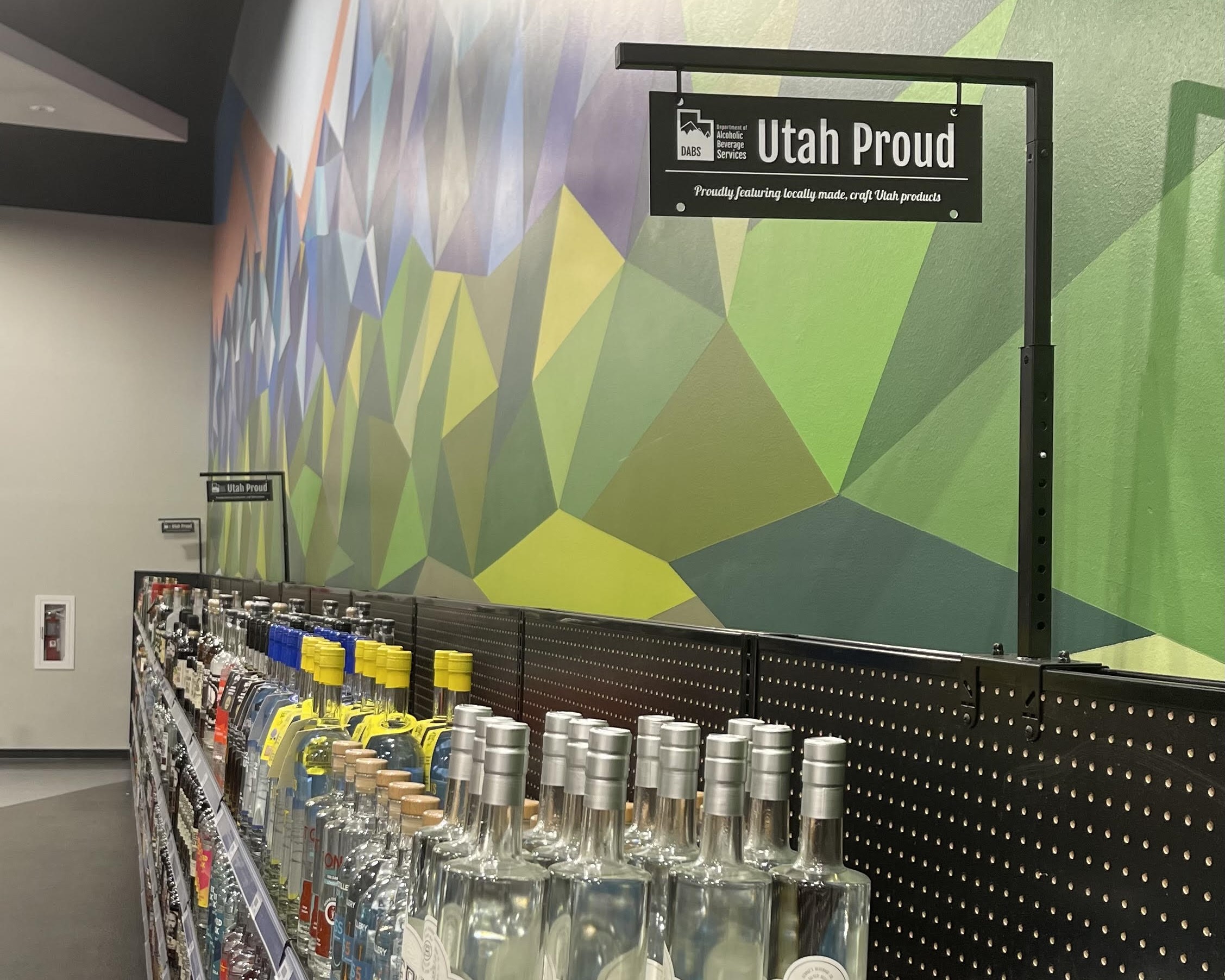 shelves displaying Utah Proud selections inside store 52